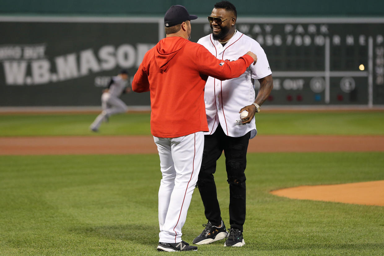 David Ortiz, Red Sox legend shot, throws out first pitch at Fenway