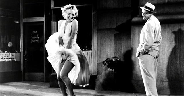 Almanac Marilyn Monroe S Billowing Dress Cbs News