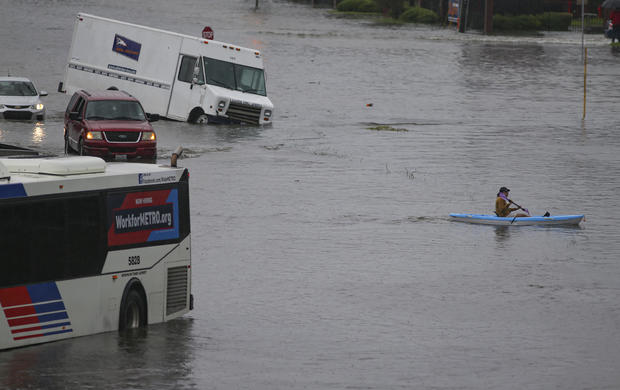 Tropical Storm Imelda has caused heavy flooding in the Houston area 