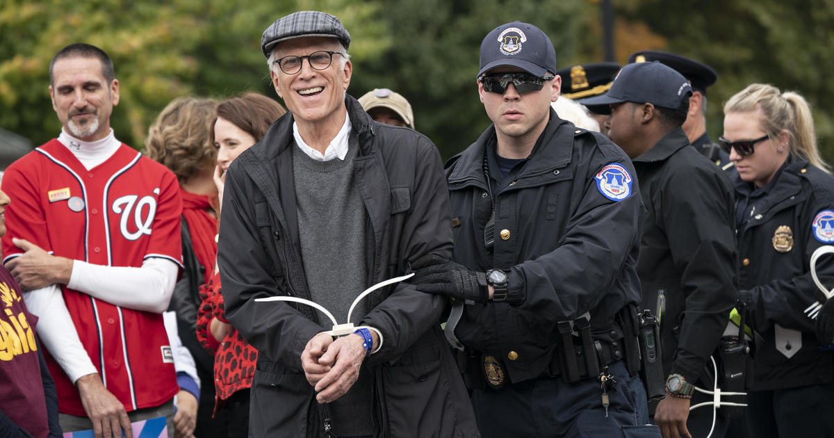 Jane Fonda, Ted Danson arrested during weekly climate change protest at U.S. Capitol in Washington, D.C.