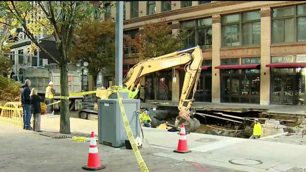 pittsburgh downtown sinkhole 