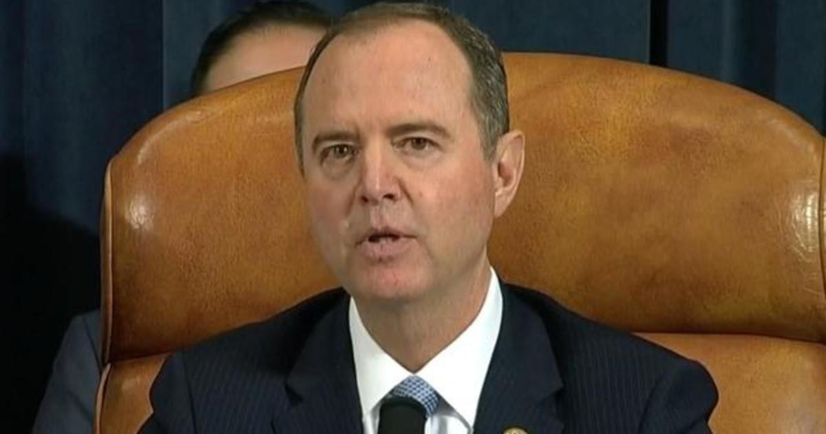 "The matter is as simple and as terrible as that," Schiff says