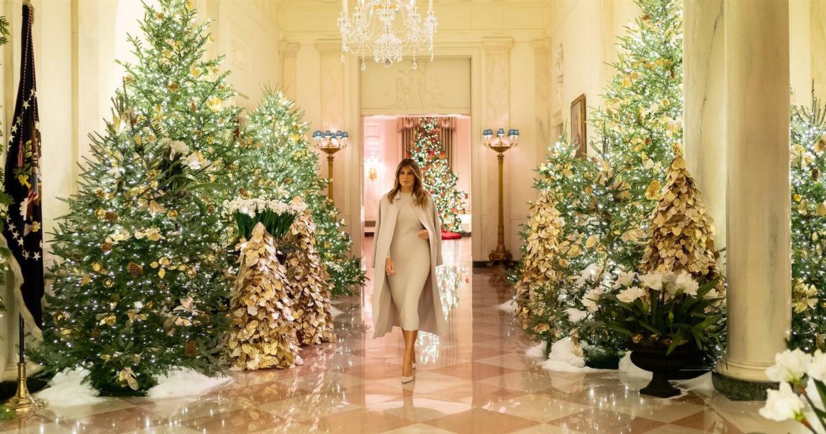 Melania Trump unveils 2019 White House Christmas decorations - CBS News