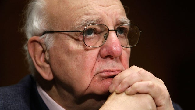 Paul Volcker, chairman of the President's Economic Recovery Advisory Board and former Federal Reserve Board chairman, testifies during a hearing before the Senate Banking, Housing and Urban Affairs Committee on Capitol Hill February 4, 2009, in Washington.