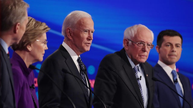 Democratic Presidential Candidates Participate In Presidential Primary Debate In Des Moines, Iowa 
