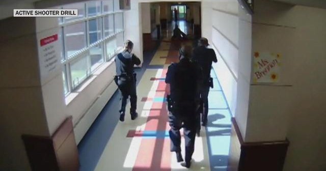 Inside a public school's active shooter drill CBS News