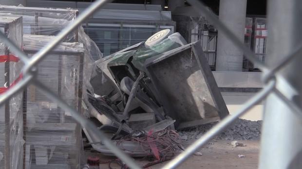 SJ Teen Girl Drives Stolen Golf Cart off Building (CBS) 