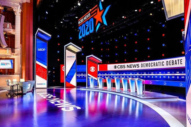 Image result for cbs democratic debate