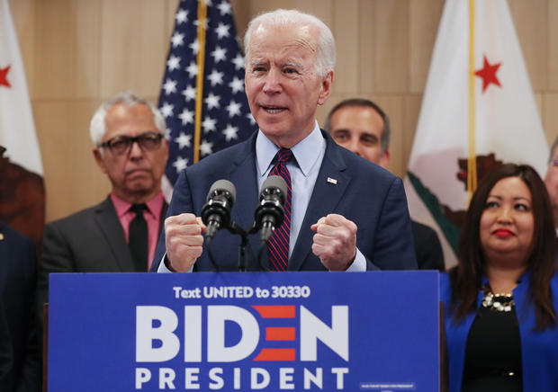 Democratic Presidential Candidate Joe Biden Campaigns In Los Angeles Day After His Big Super Tuesday Wins 