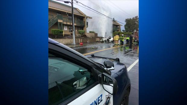 DUI driver crashes into hydrant Martinez 