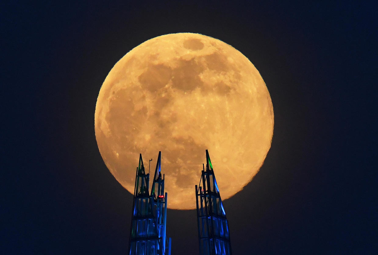 Pink moon, the largest supermoon of the year, takes over night skies