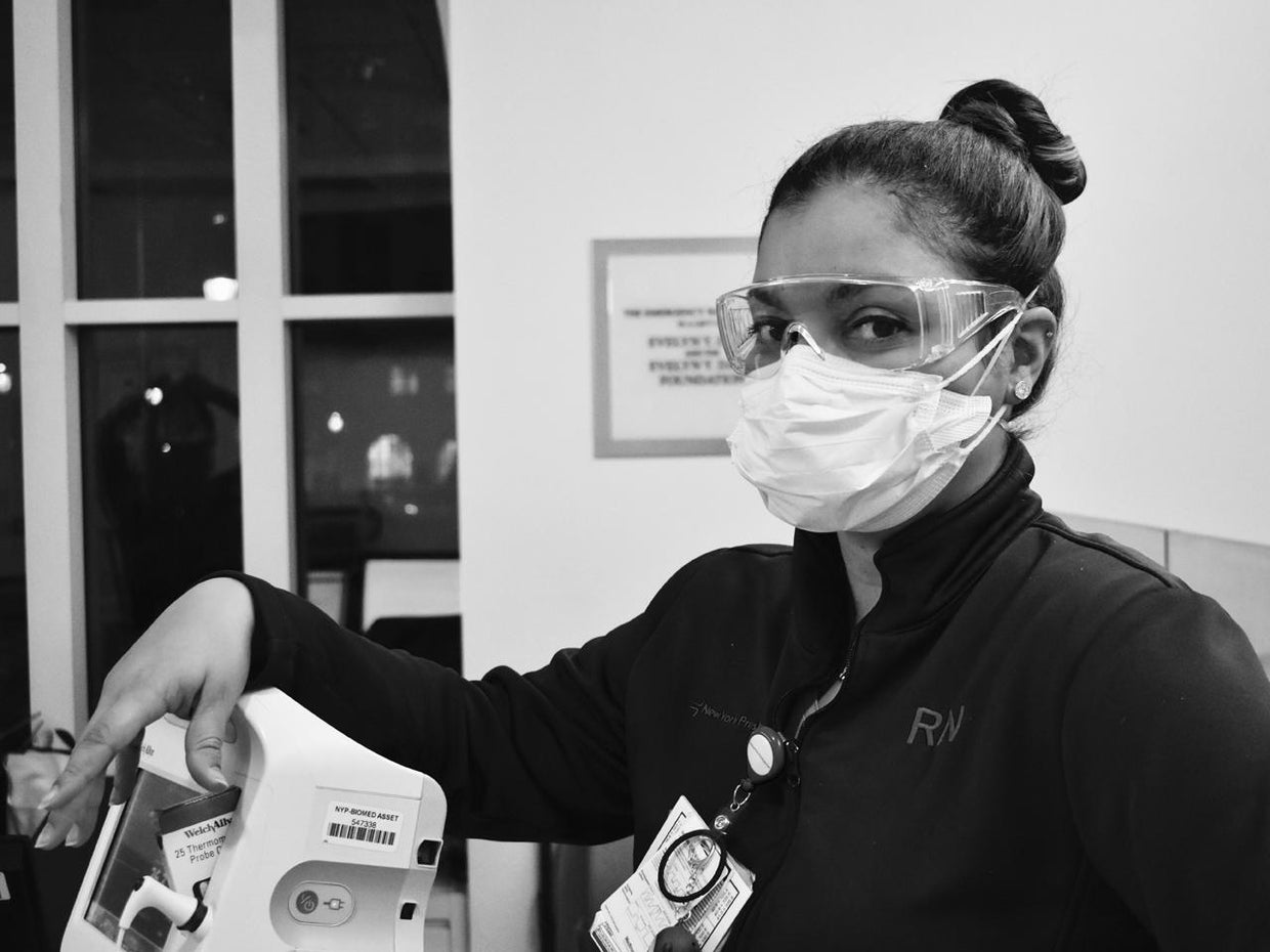 Pandemic ER workers on the frontlines in NYC CBS News