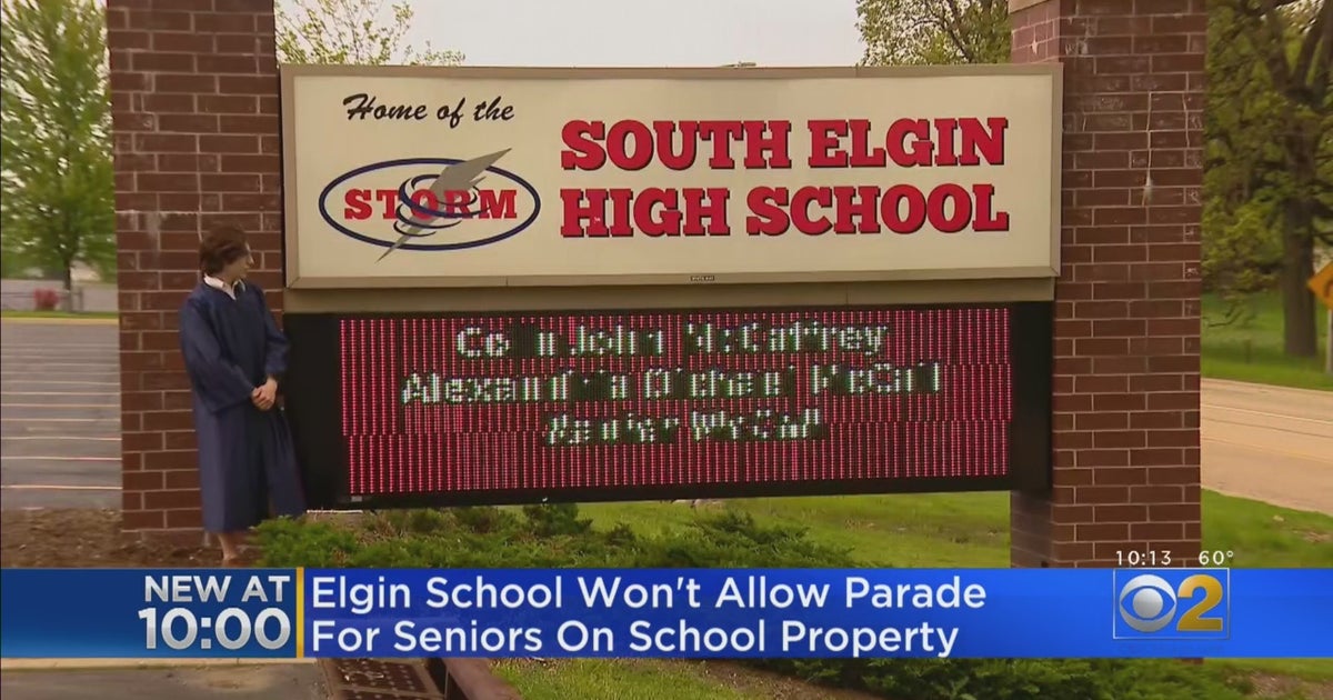 Elgin School Won't Allow Parade For Seniors On School Property CBS