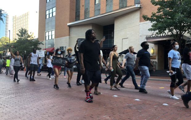 Rally and march for George Floyd in Fort Worth 