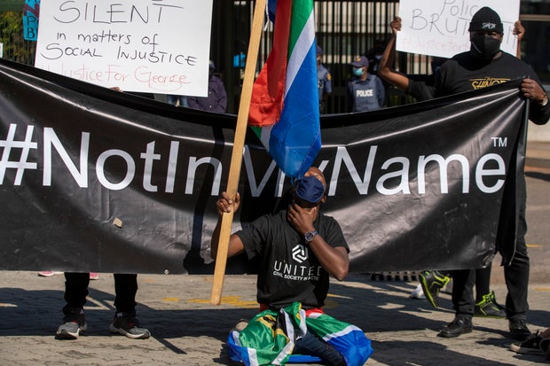 America Protests South Africa