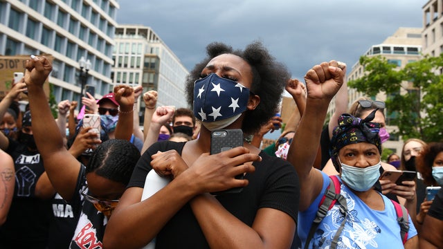Protesters Demonstrate In D.C. Against Death Of George Floyd By Police Officer In Minneapolis 