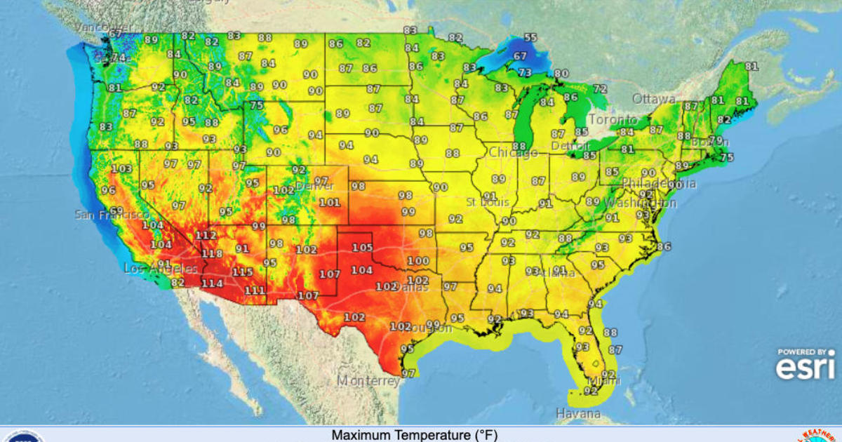 Relentless Heat Wave To Bake The Us For Multiple Weeks Cbs News