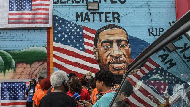 George Floyd's Brother Attends Unveiling Of Memorial Portrait In Brooklyn