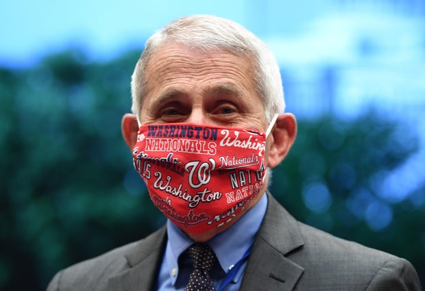 Anthony Fauci — Nationals face mask 