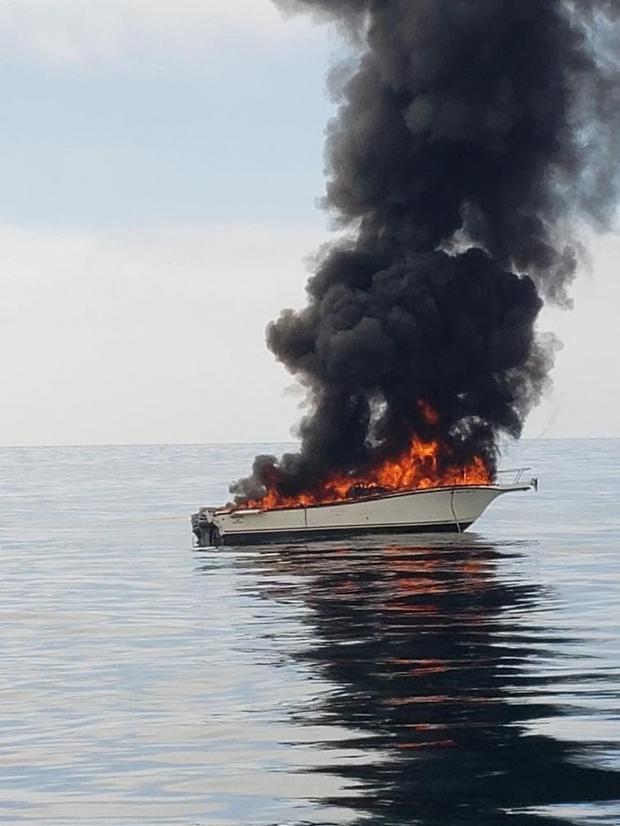 Fishing Boat Catches Fire Off Ventura Coastline, 4 Rescued By Good Samaritan 