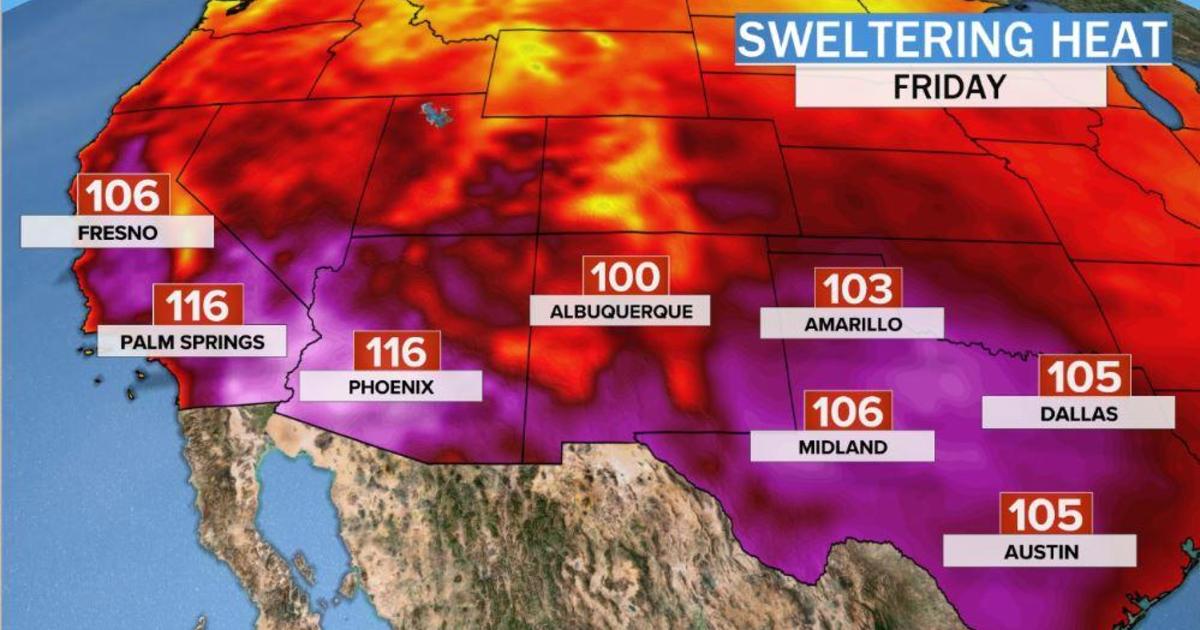 Sweltering heat wave bakes the western United States - CBS News