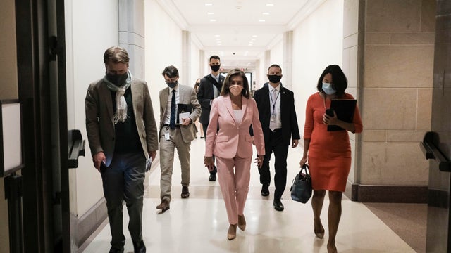 Nancy Pelosi Holds Her Weekly Press Conference At The U.S. Capitol 
