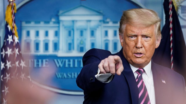 U.S. President Trump holds news conference at the White House in Washington 