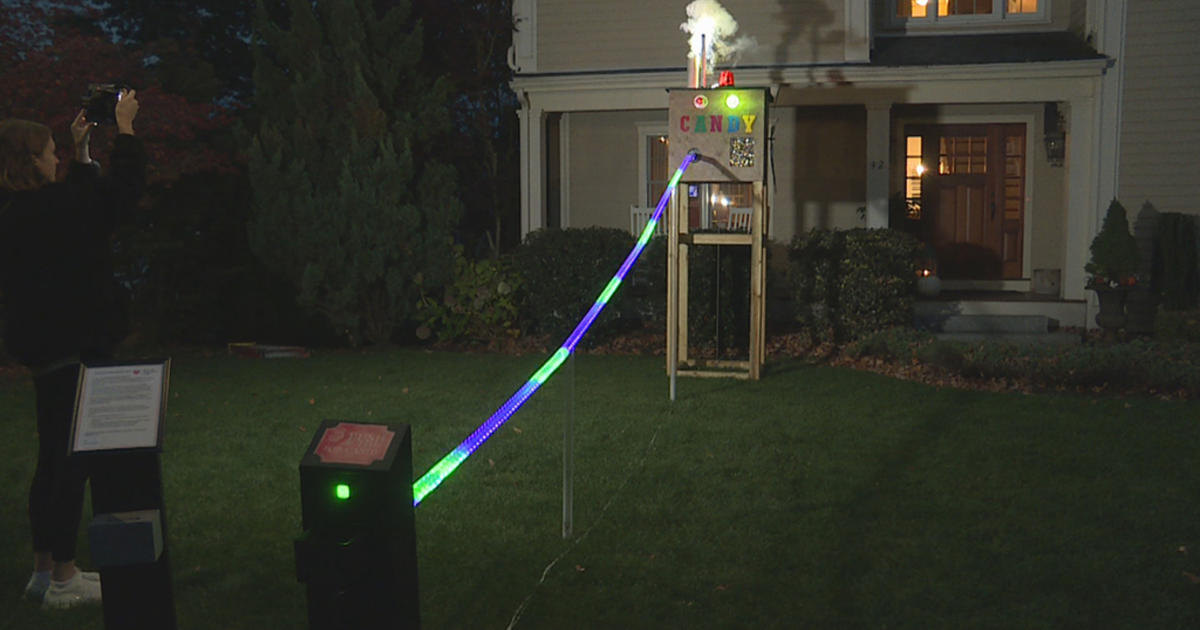 Winchester Man's Elaborate Device Safely Delivers Candy To TrickOr