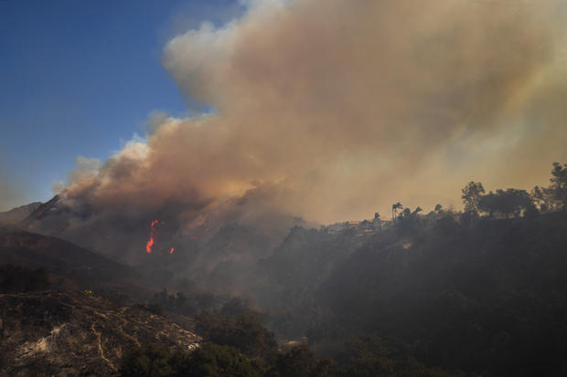 Silverado Fire In Orange Country, California Forces Evacuations 