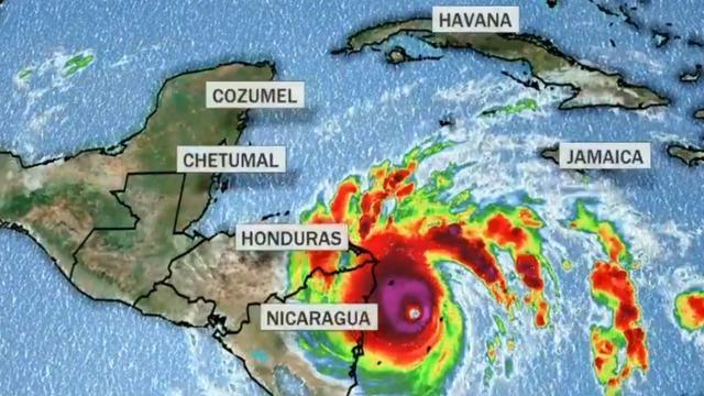 Hurricane Iota makes landfall over Nicaragua as an "extremely dangerous"  Category 4 storm - CBS News