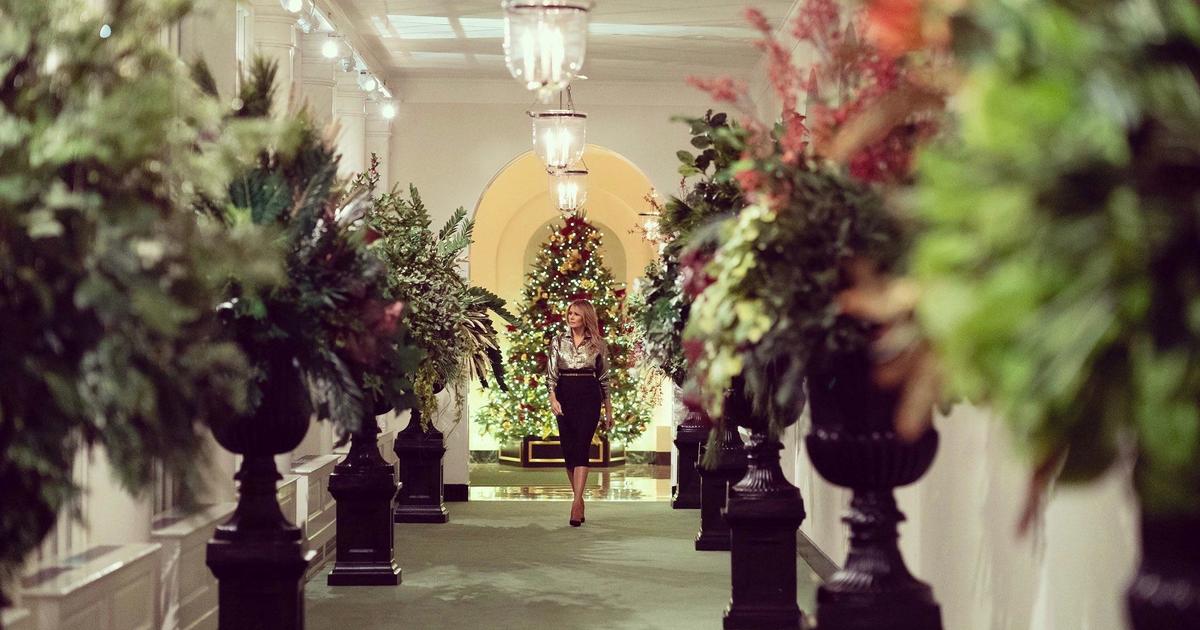 Melania Trump unveils Christmas decorations for final holiday season in White House
