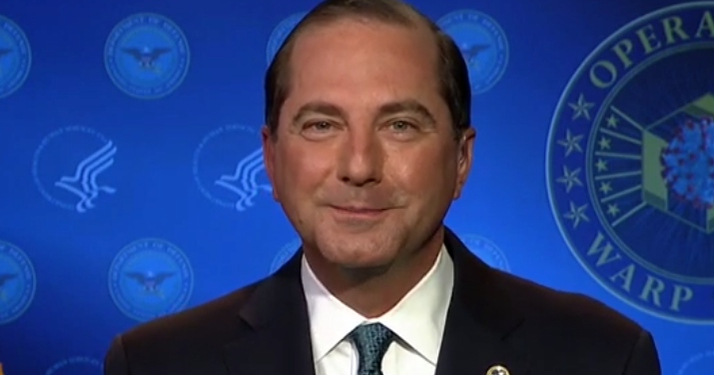 Azar says all nursing home residents could be vaccinated by Christmas