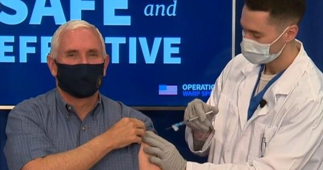 Vice President Pence, second lady get COVID-19 vaccine on live TV
