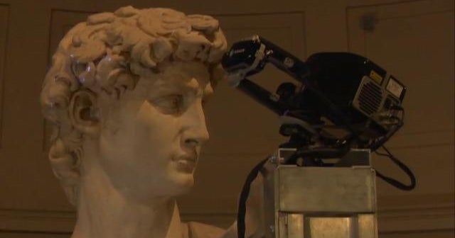 Michelangelo's David faithfully recreated using 3D technology during Florence lockdown CBS News