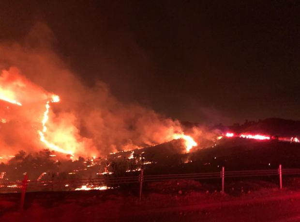 Brush Fire Burning On Camp Pendleton, Thousands Evacuated 