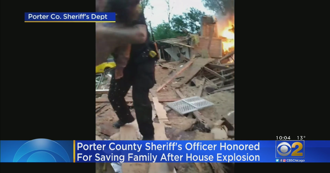 Porter County, Indiana Sheriff's Officer Gets Medal Of Honor For Rescue