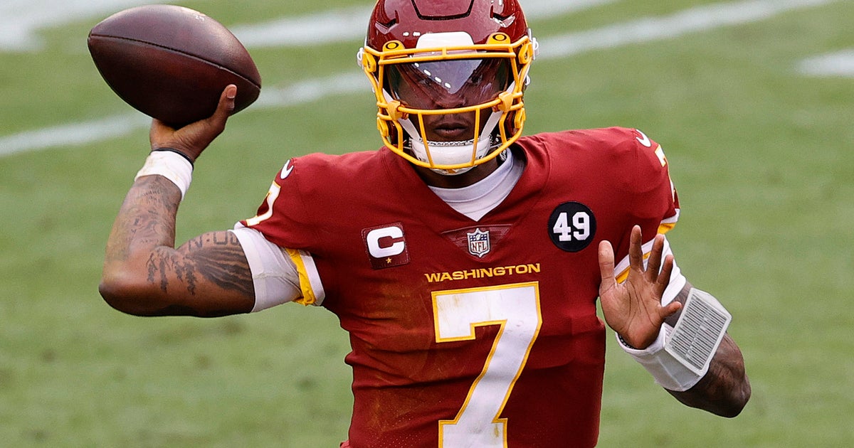 Washington Football Team Releases Former First Round Pick Dwayne Haskins Cbs News