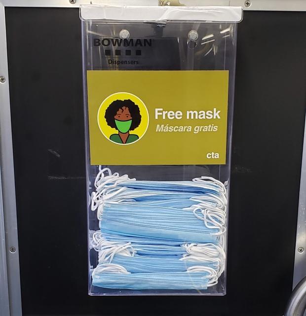 CTA Bus Face Mask Dispenser 