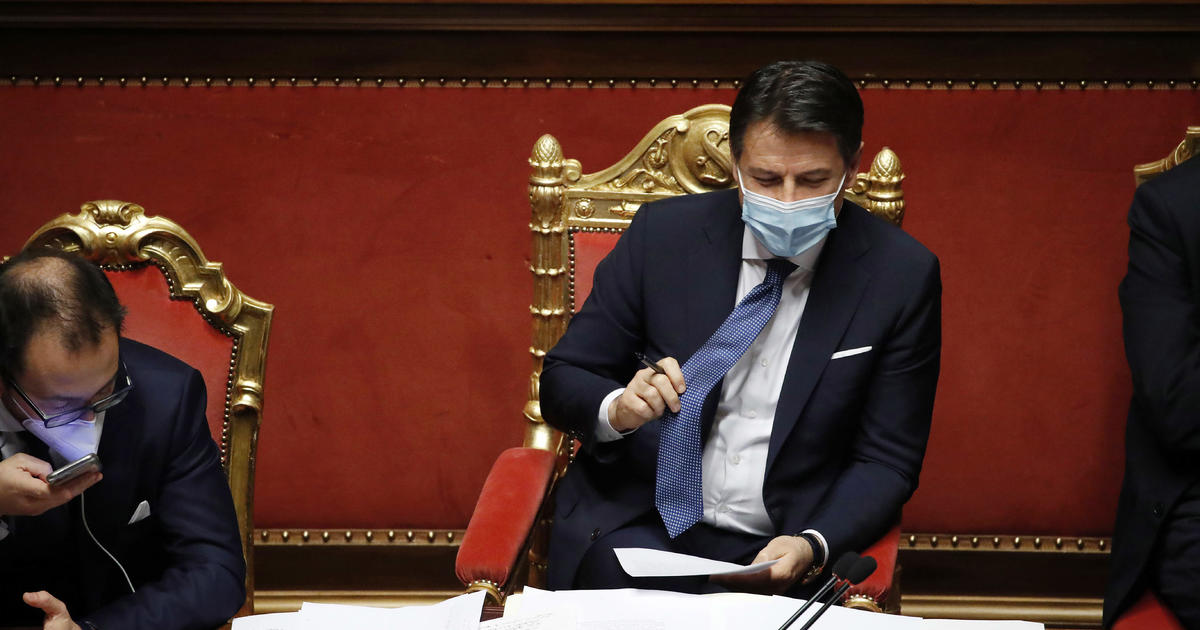 Italian PM Giuseppe Conte resigns when his coalition government becomes the latest victim of COVID-19