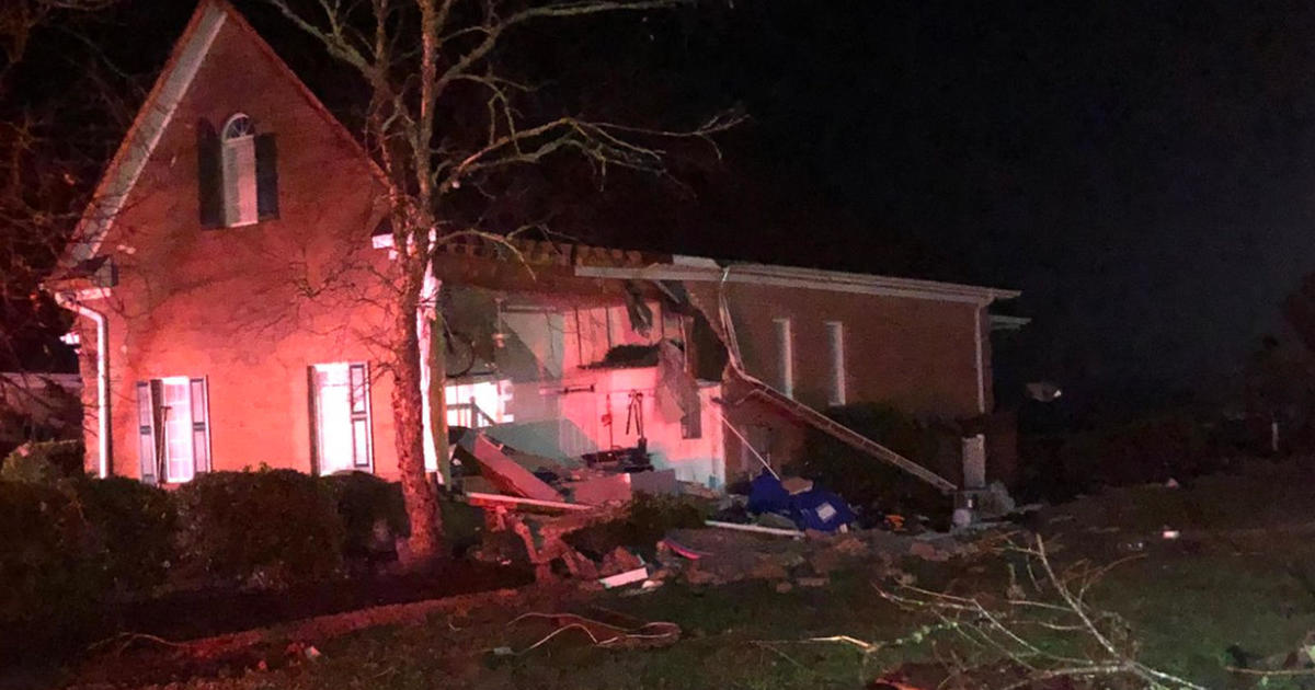 Deadly tornado tears through parts of North Carolina and catches people in homes