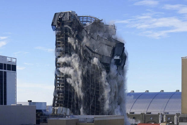 APTOPIX Ex Trump Casino Implosion