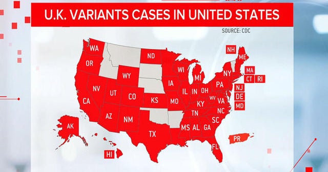U.K. variant top threat despite a decline of virus cases
