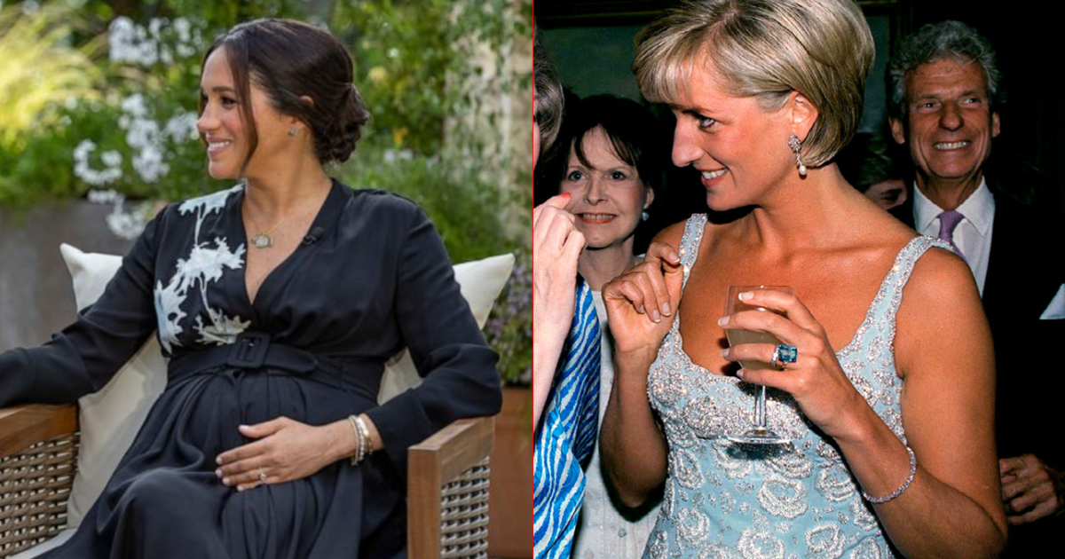 Meghan wears Princess Diana’s diamond bracelet for an oprah interview with Oprah