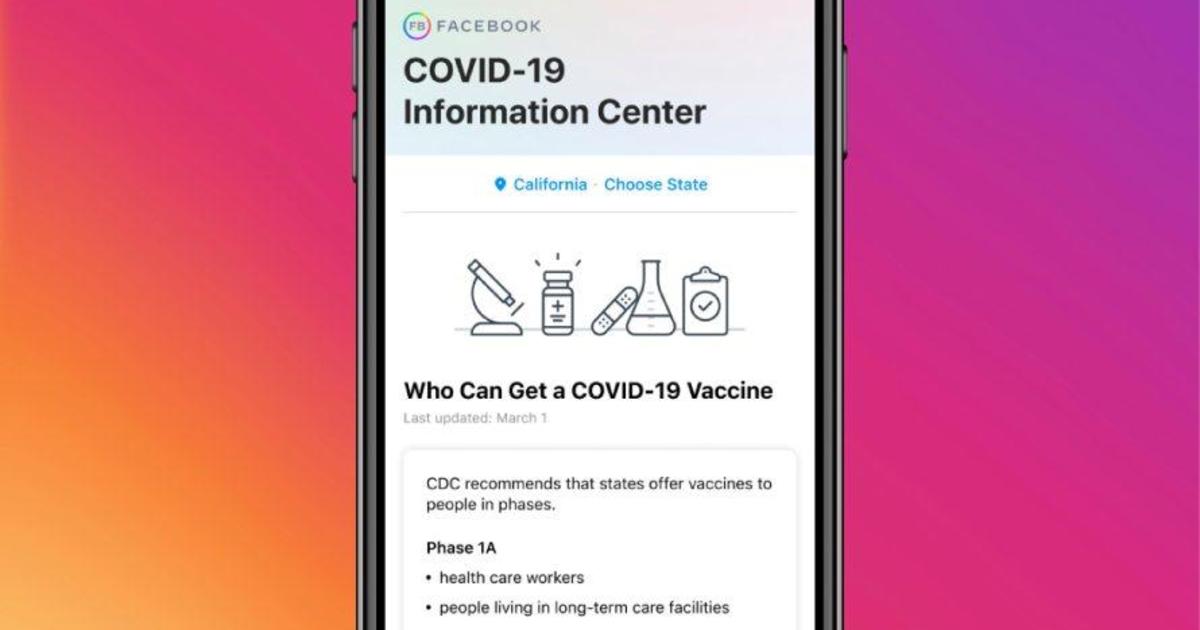 Facebook announces new tools to help users get vaccinated