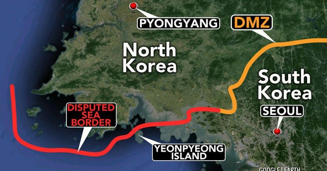 North Korea and South Korea exchange rounds at sea