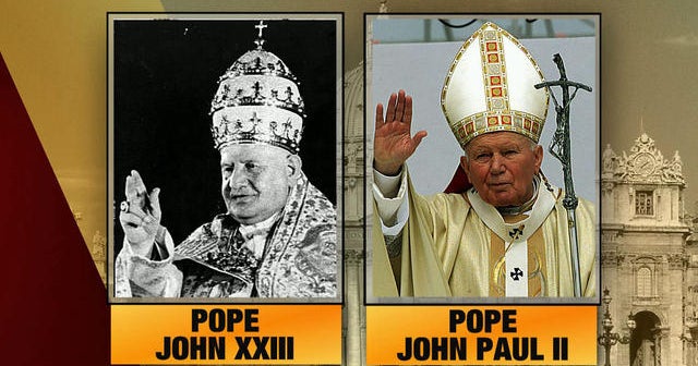 Two popes to become saints as two popes look on