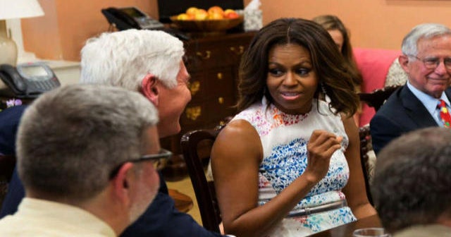 First lady Michelle Obama wants healthy food to stay in schools