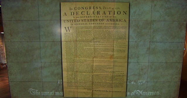 Inside the Declaration of Independence signing CBS News