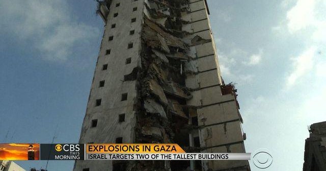 Israel targets two tallest buildings in Gaza