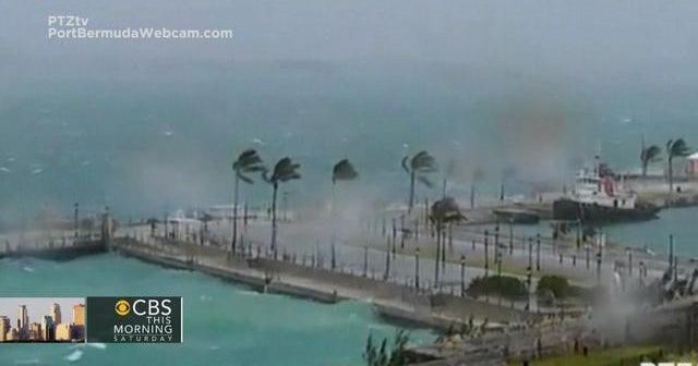 Hurricane Gonzalo leaves most of Bermuda in the dark